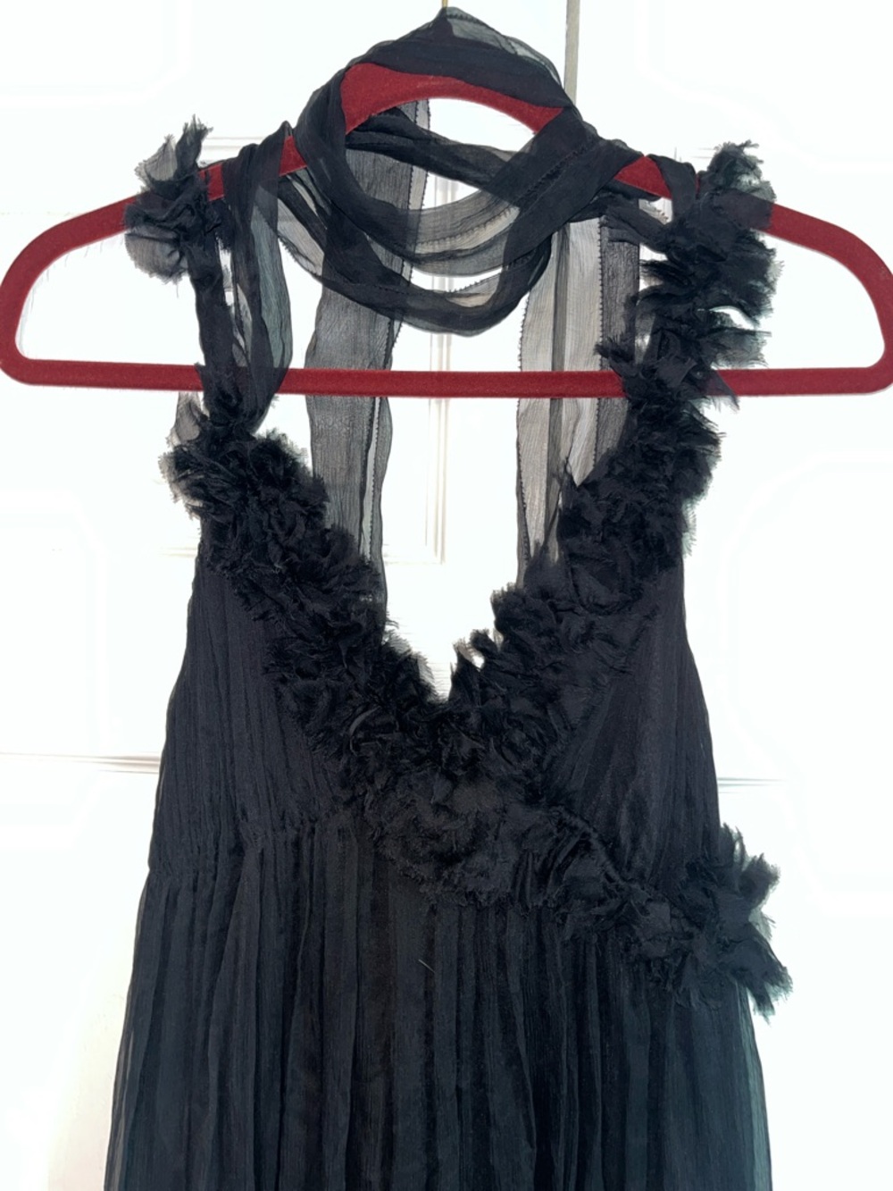 handkerchief maxi dress from Leon Max! 100% silk- new with tags